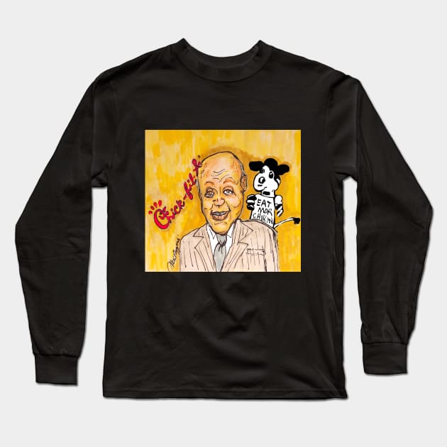 Chick Fil A Samuel Truett Cathy Long Sleeve T-Shirt by TheArtQueenOfMichigan 